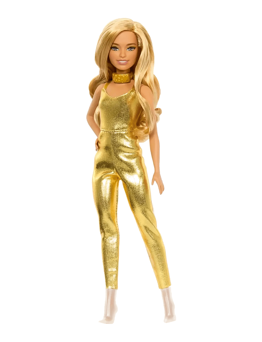 Barbie - Fashionistas Doll, Blonde Hair & Golden Jumpsuit - nukud - multicolor - 1