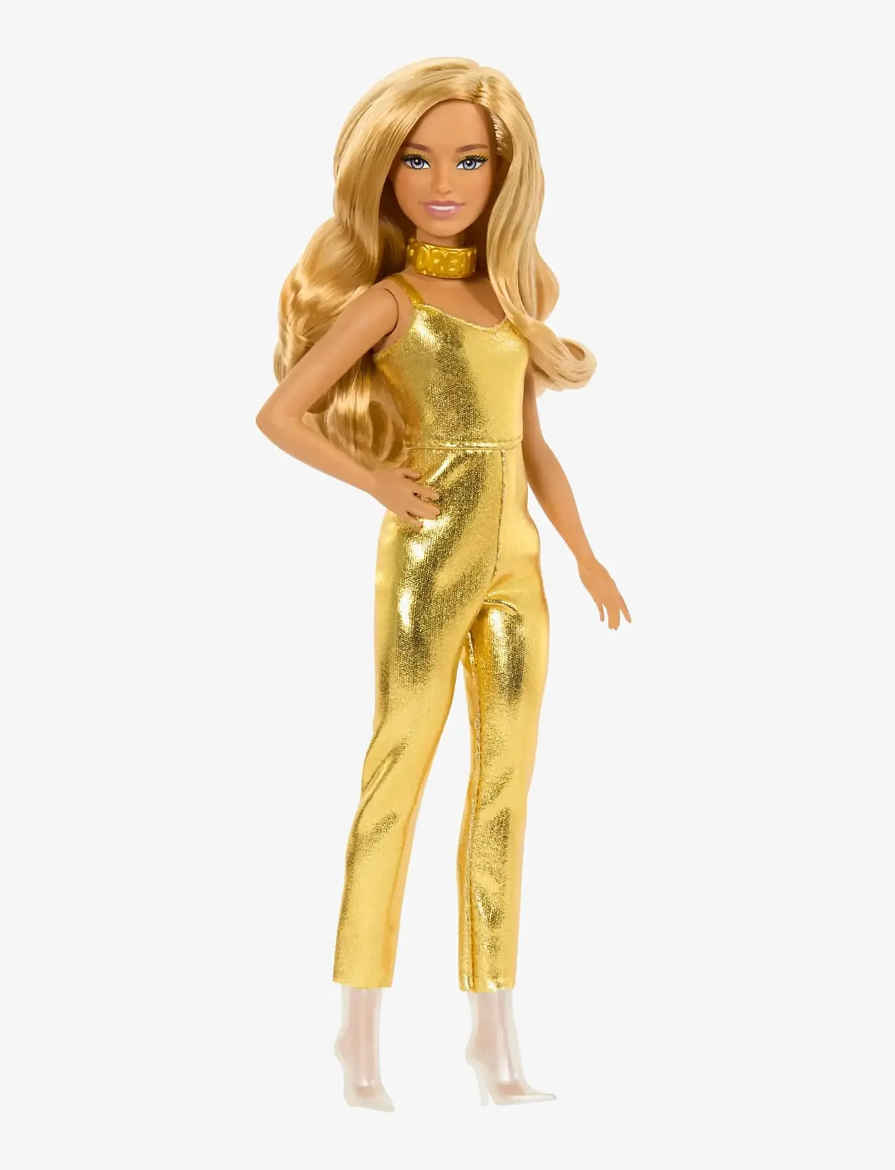 Barbie - Fashionistas Doll, Blonde Hair & Golden Jumpsuit - dukker - multicolor - 5
