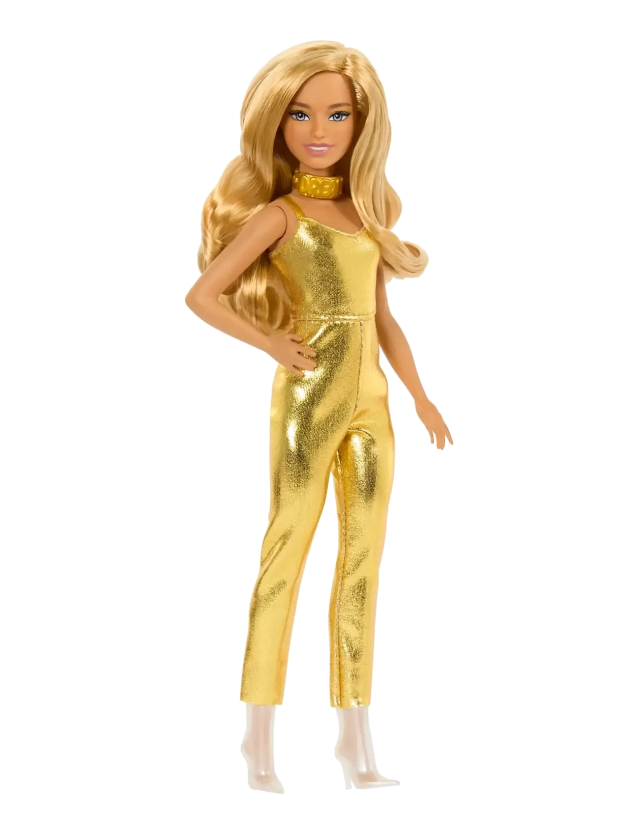 Barbie - Fashionistas Doll, Blonde Hair & Golden Jumpsuit - poupées - multicolor - 5