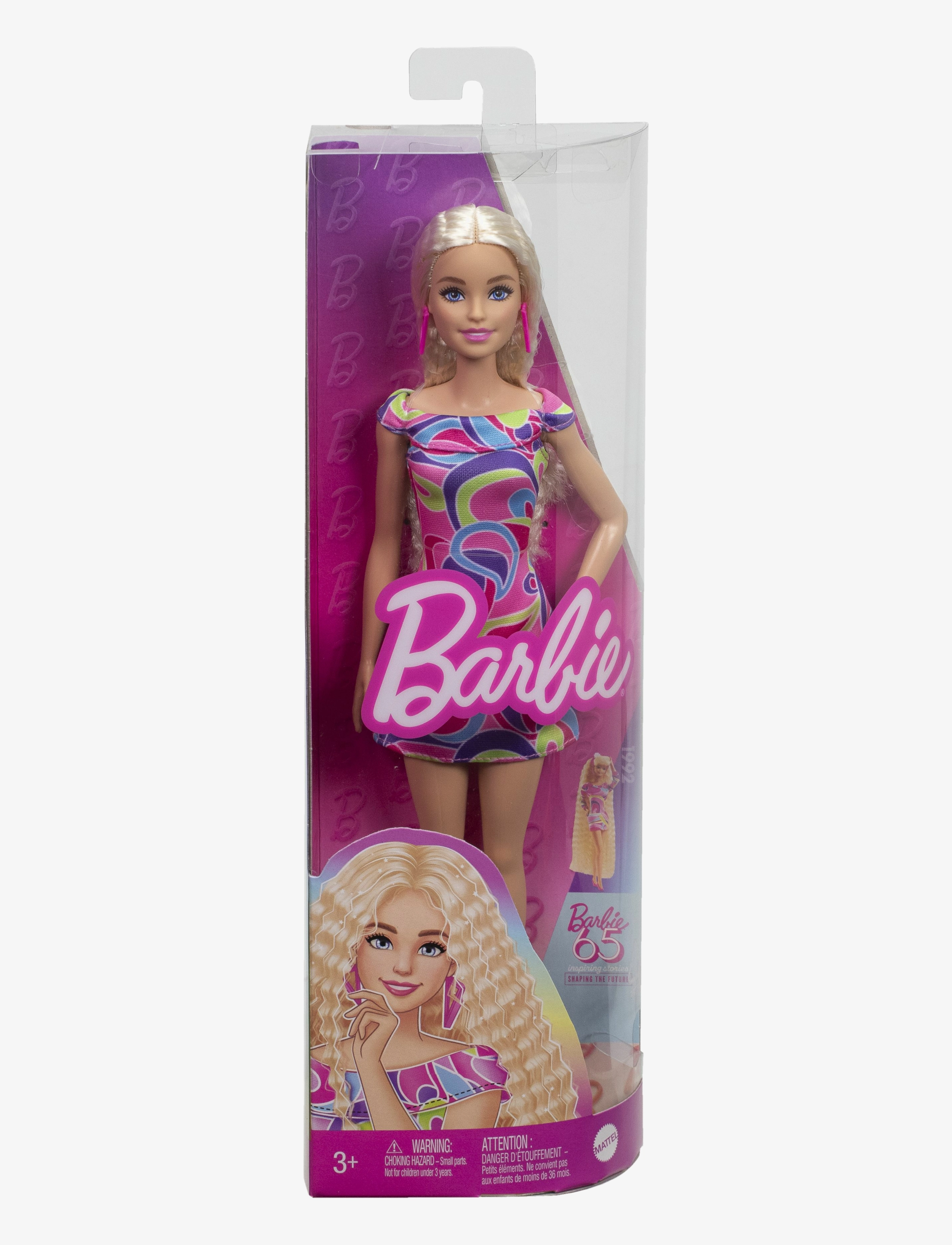 Barbie - Fashionistas Doll #223, Blonde, Totally Hair-Inspired Look & Accessories, 65th Anniversary - laveste priser - multicolor - 5