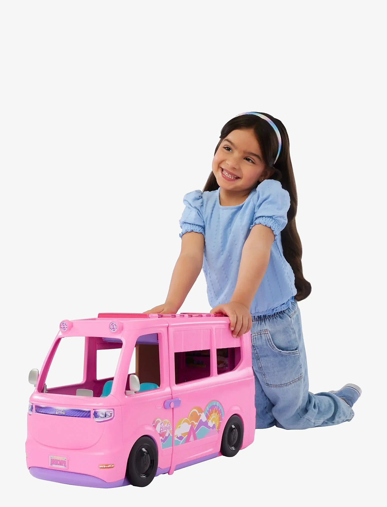 Barbie - Dream Camper Playset with Roof Tent, BBQ Grill with Color-Change Feature & 60+ Accessories - spiel-sets - multi color - 4