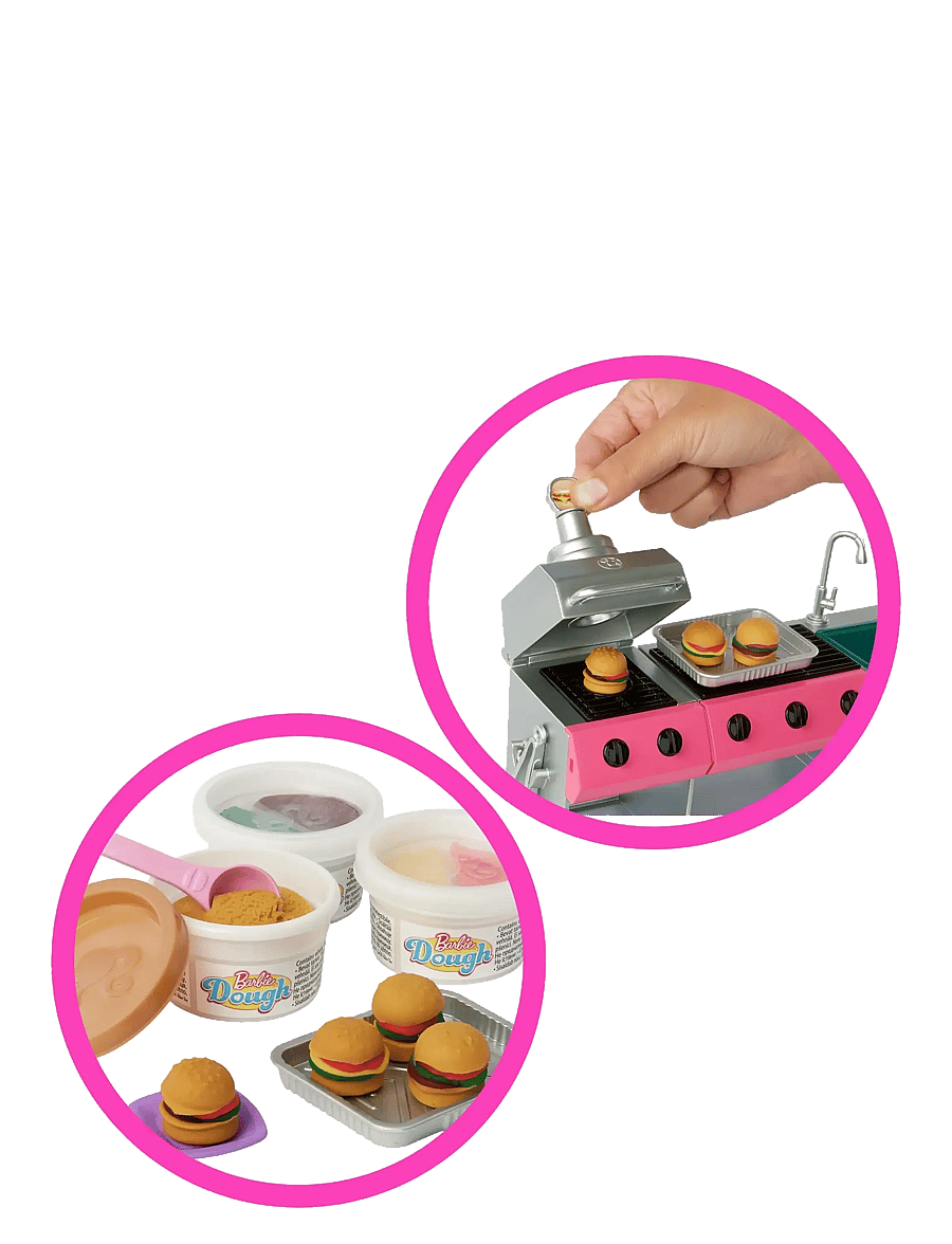 Barbie - Dream Camper Playset with Roof Tent, BBQ Grill with Color-Change Feature & 60+ Accessories - multi color - 5