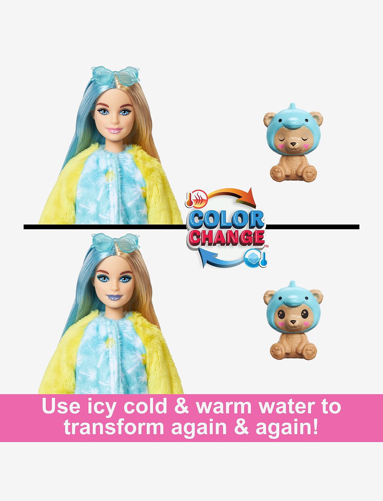 Barbie - Cutie Reveal Doll - nuket - multicolor - 4