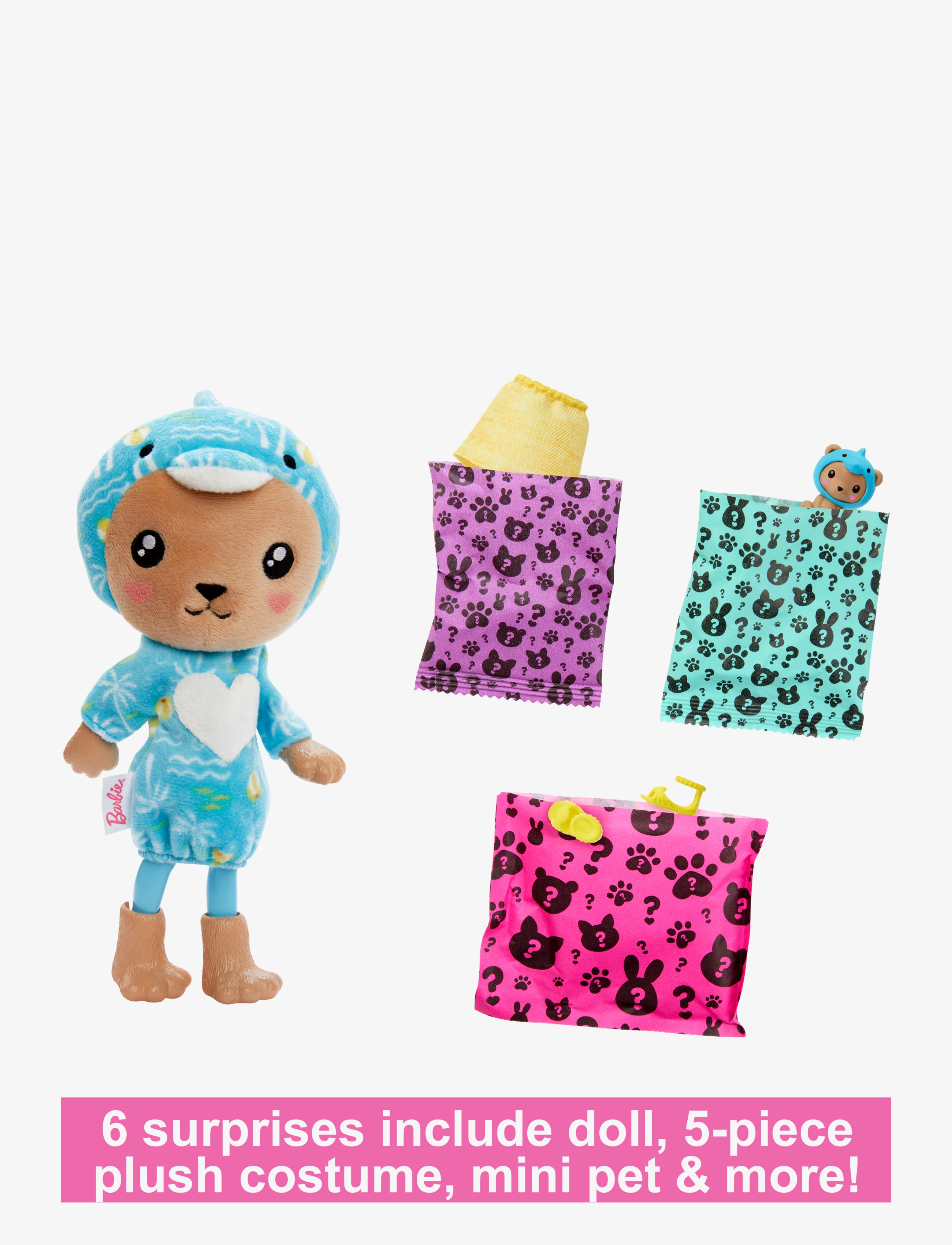 Barbie - Cutie Reveal Doll - lekesett - multi color - 1