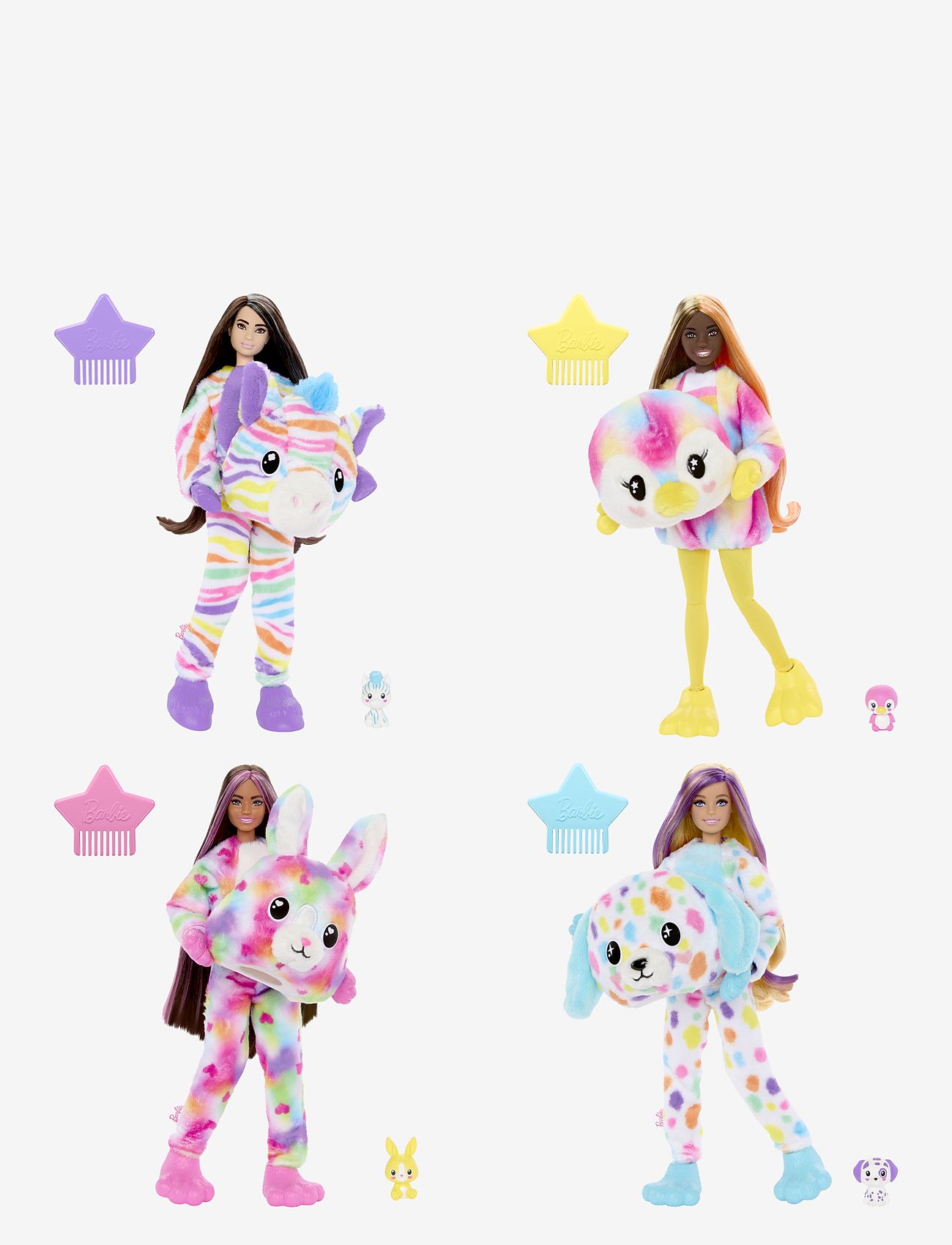 Barbie - Cutie Reveal Doll - dockor - multicolor - 1