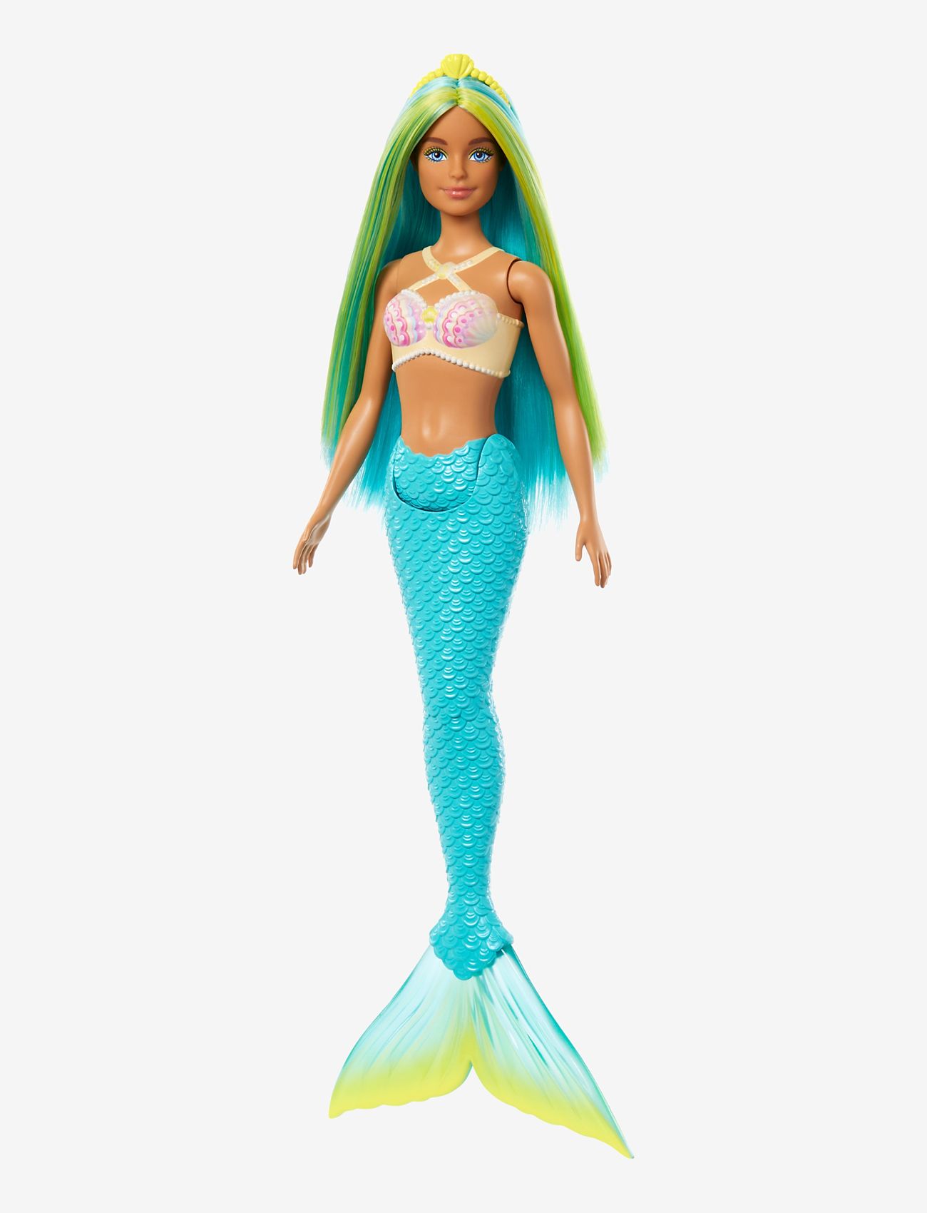 Barbie - A Touch of Magic Mermaid Doll with Green & Blue Hair, Blue Tail - dockor - multicolor - 0