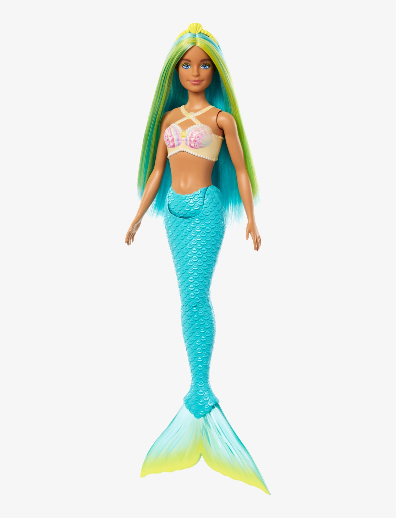 A Touch of Magic Mermaid Doll with Green & Blue Hair, Blue Tail - MULTICOLOR
