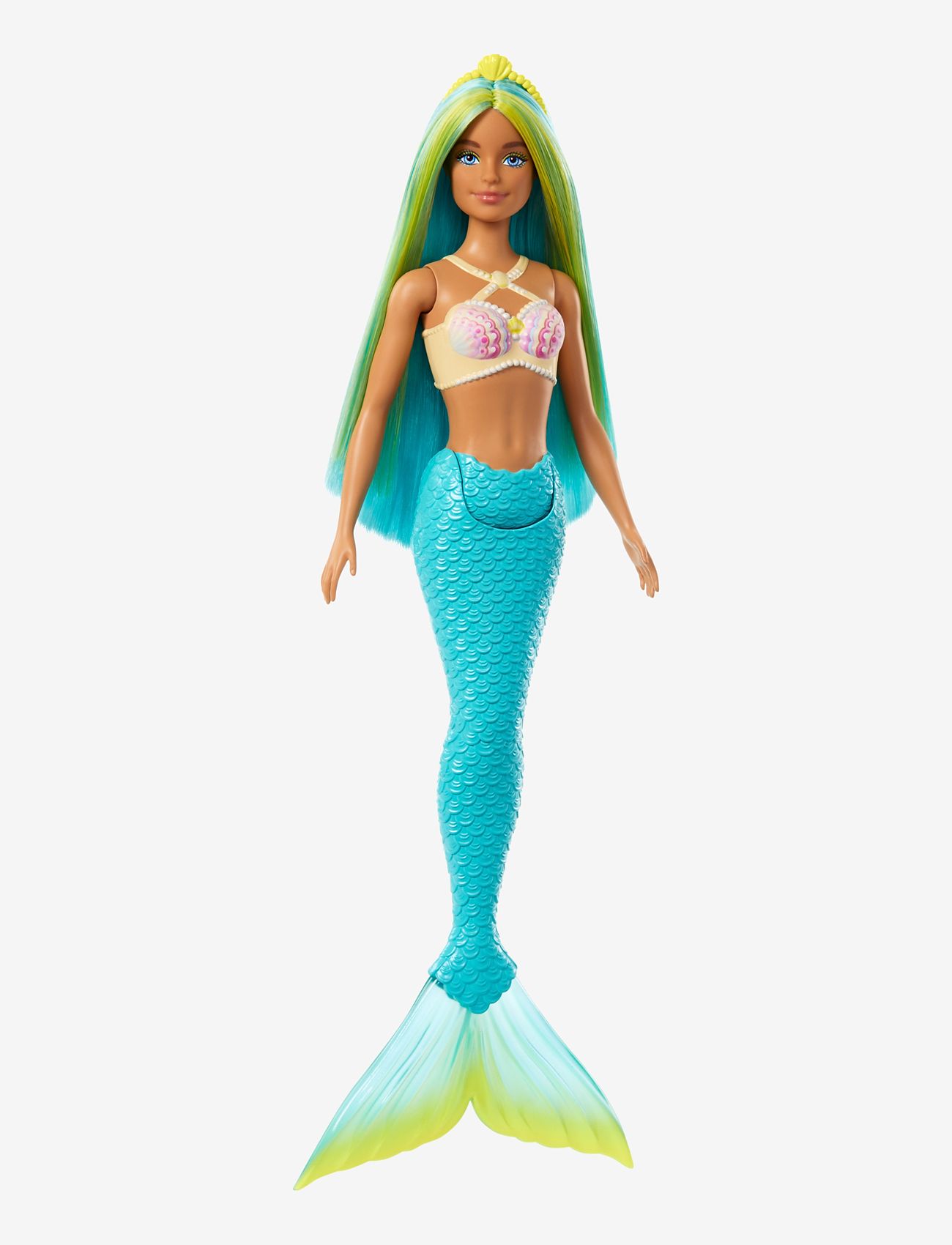 Barbie - A Touch of Magic Mermaid Doll with Green & Blue Hair, Blue Tail - dockor - multicolor - 1