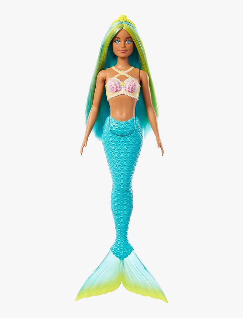 Barbie - A Touch of Magic Mermaid Doll with Green & Blue Hair, Blue Tail - nukud - multicolor - 4