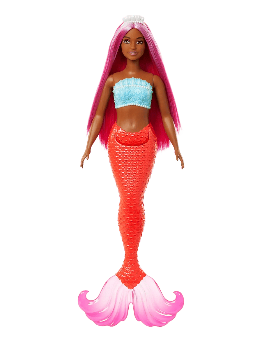 Barbie - A Touch of Magic Mermaid Doll with Magenta Hair, Tropical Red Tail and Headband Accessory - die niedrigsten preise - multi color - 0