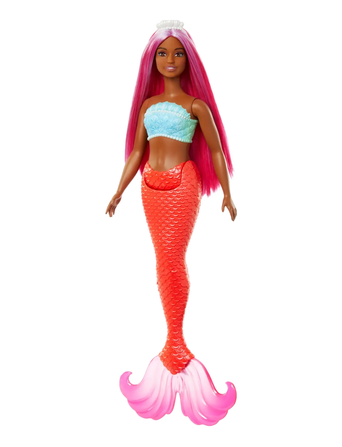 Barbie - A Touch of Magic Mermaid Doll with Magenta Hair, Tropical Red Tail and Headband Accessory - die niedrigsten preise - multi color - 1