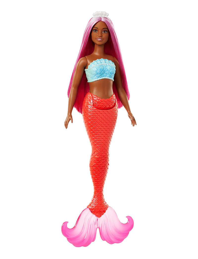 Barbie - A Touch of Magic Mermaid Doll with Magenta Hair, Tropical Red Tail and Headband Accessory - geschenke unter 30€ - multi color - 2