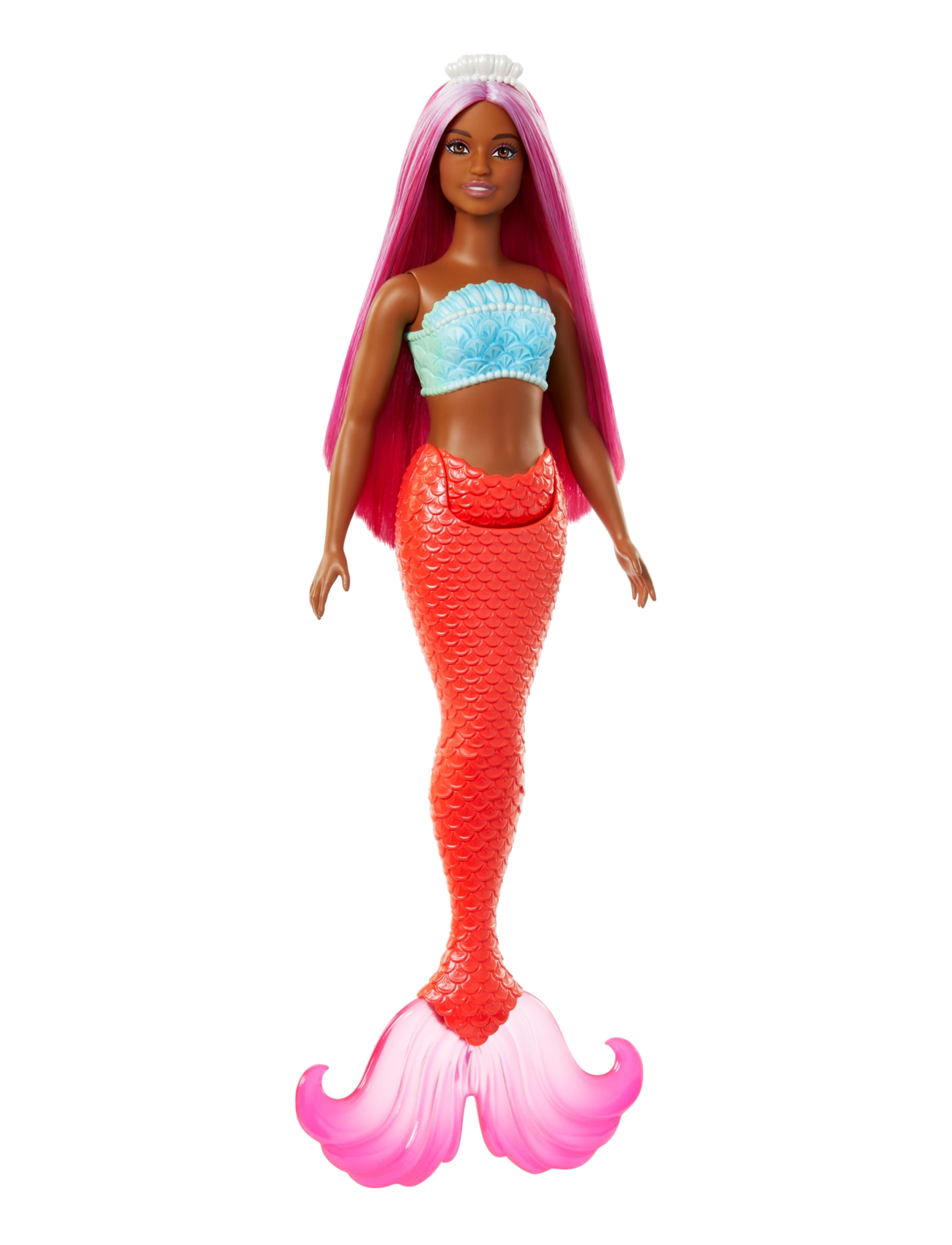 Barbie - A Touch of Magic Mermaid Doll with Magenta Hair, Tropical Red Tail and Headband Accessory - die niedrigsten preise - multi color - 2
