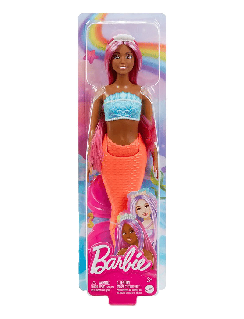 Barbie - A Touch of Magic Mermaid Doll with Magenta Hair, Tropical Red Tail and Headband Accessory - geschenke unter 30€ - multi color - 3