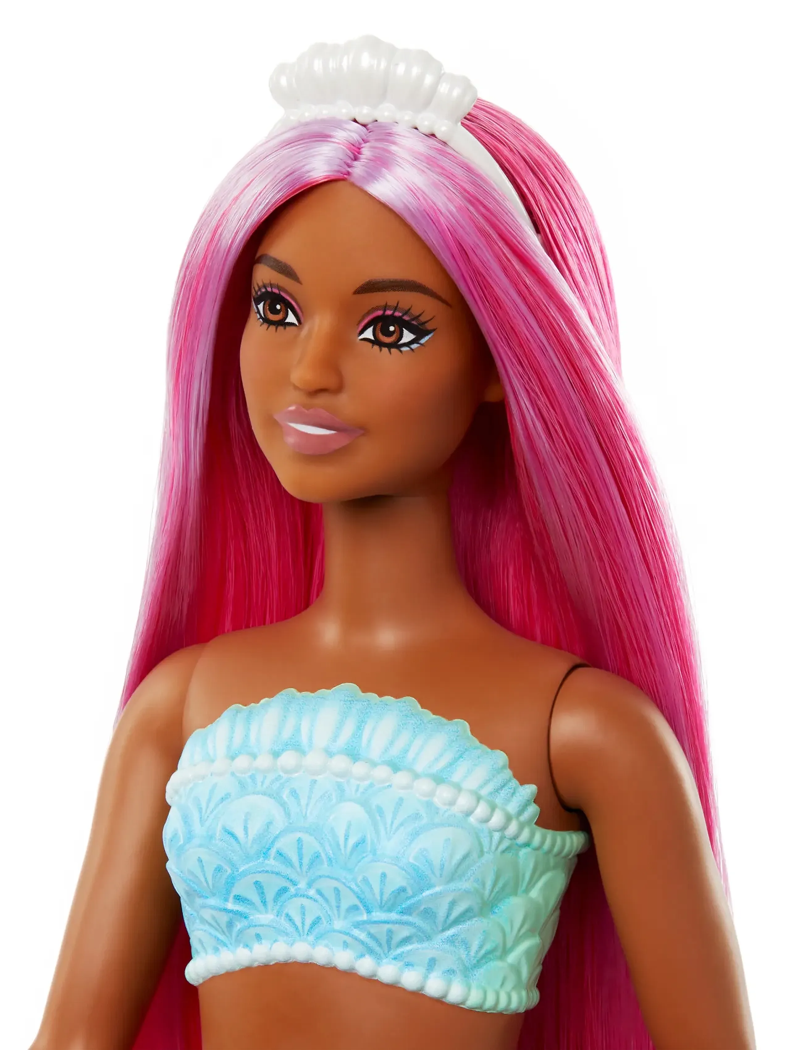 Barbie - A Touch of Magic Mermaid Doll with Magenta Hair, Tropical Red Tail and Headband Accessory - die niedrigsten preise - multi color - 4