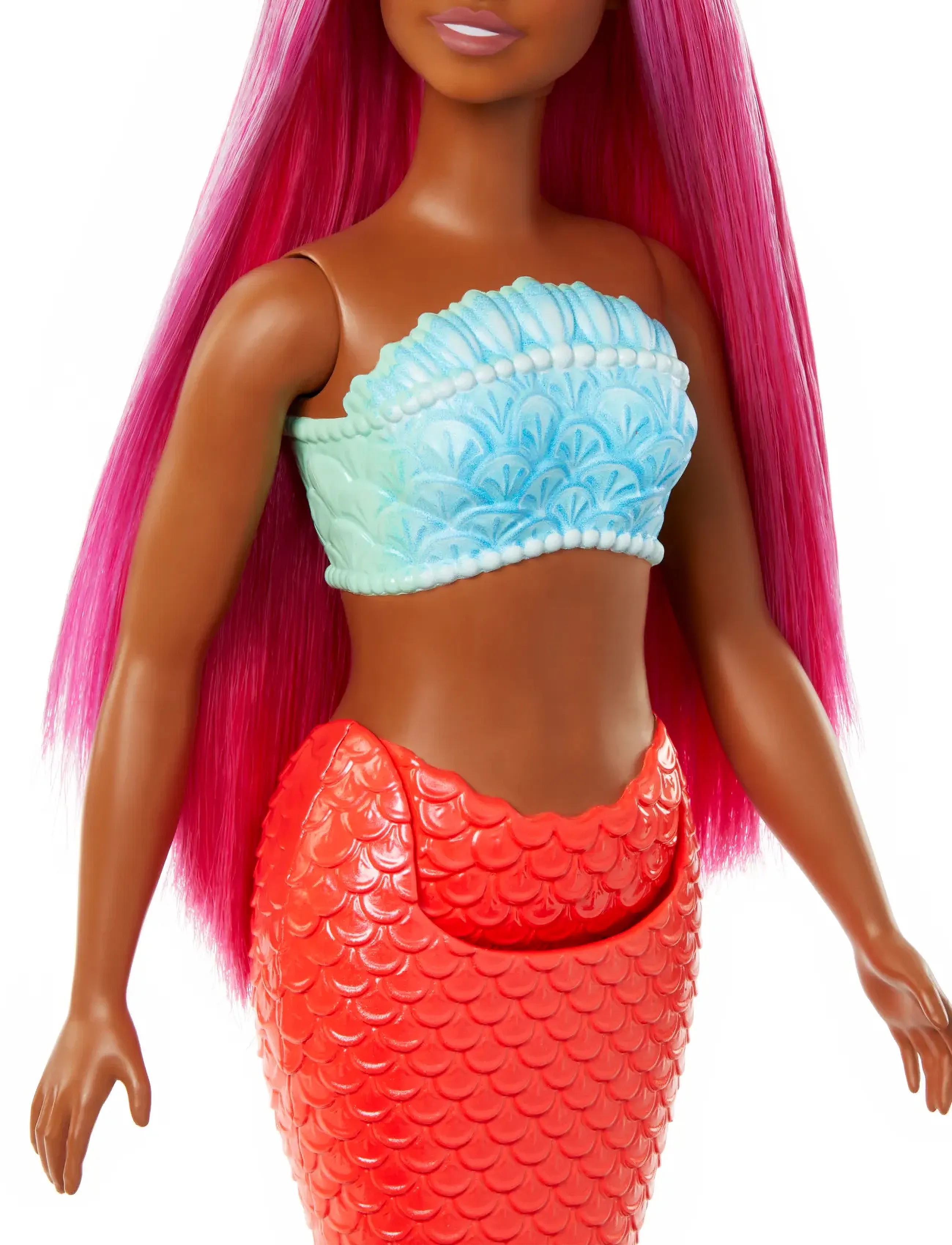 Barbie - A Touch of Magic Mermaid Doll with Magenta Hair, Tropical Red Tail and Headband Accessory - die niedrigsten preise - multi color - 5