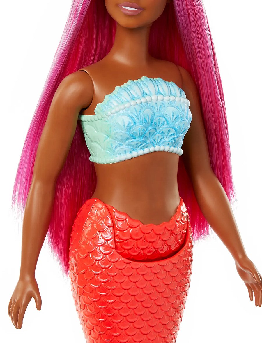 Barbie - A Touch of Magic Mermaid Doll with Magenta Hair, Tropical Red Tail and Headband Accessory - die niedrigsten preise - multi color - 5