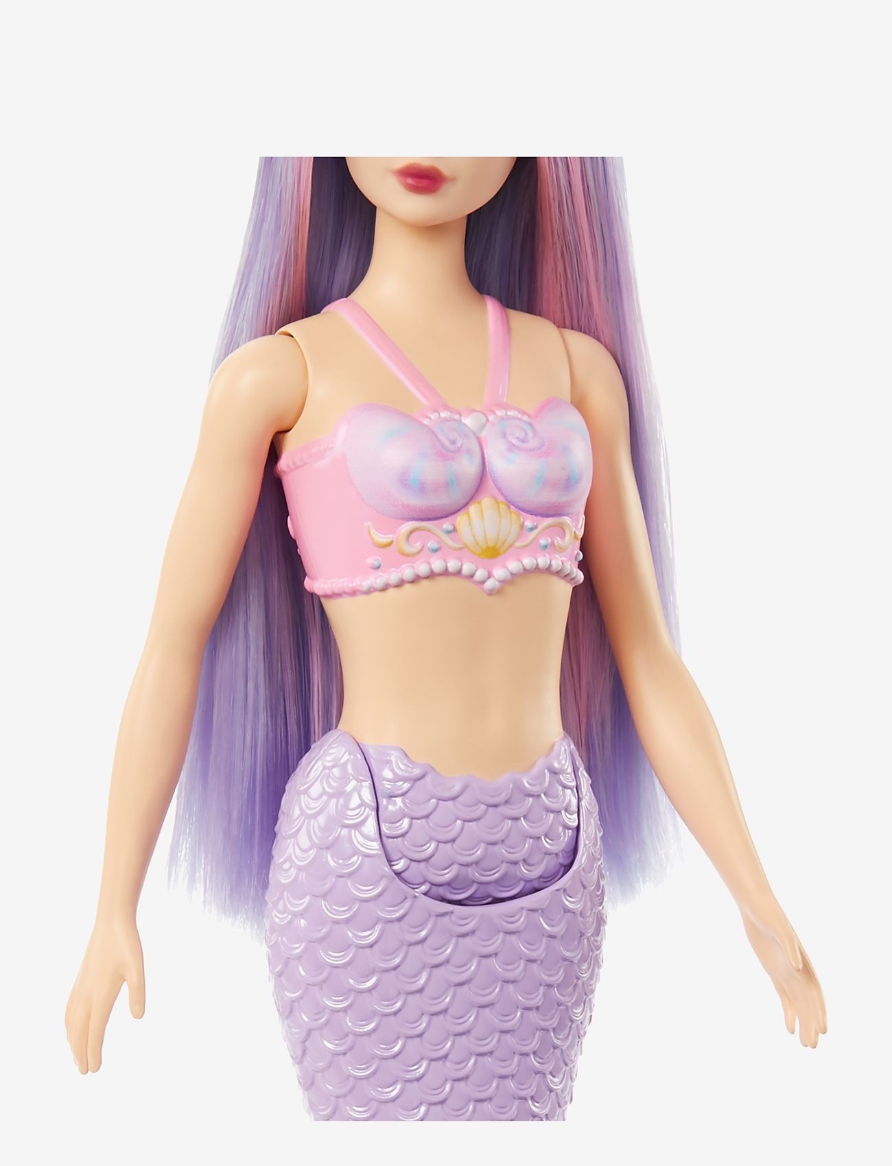 Barbie - A Touch of Magic Mermaid Doll with Lilac Hair, Purple Tail and Headband Accessory - dockor - multicolor - 2
