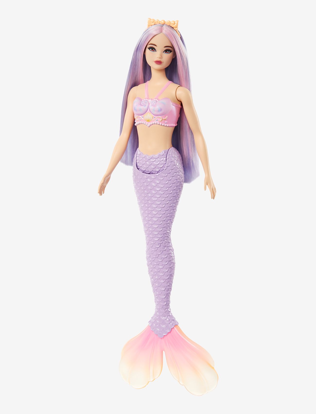 Barbie - A Touch of Magic Mermaid Doll with Lilac Hair, Purple Tail and Headband Accessory - dockor - multicolor - 3