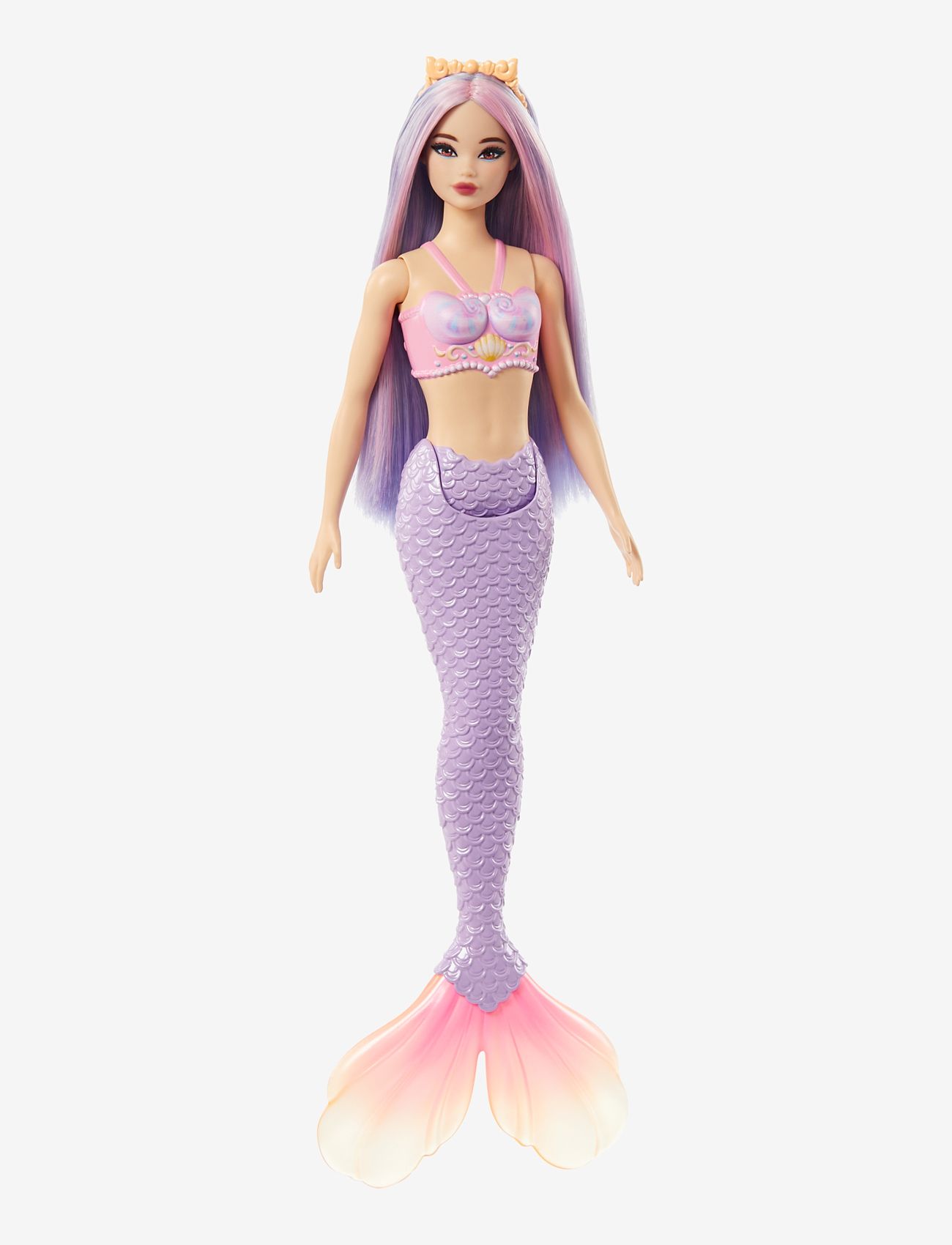 Barbie - A Touch of Magic Mermaid Doll with Lilac Hair, Purple Tail and Headband Accessory - dockor - multicolor - 5
