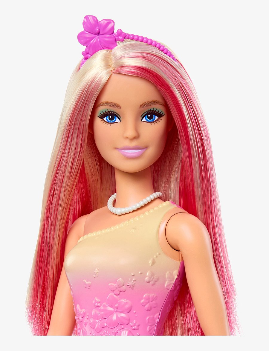 Barbie - A Touch of Magic Royal Doll with Pink and Blonde Hair, Butterfly-Print Skirt and Accessories - lowest prices - multicolor - 1