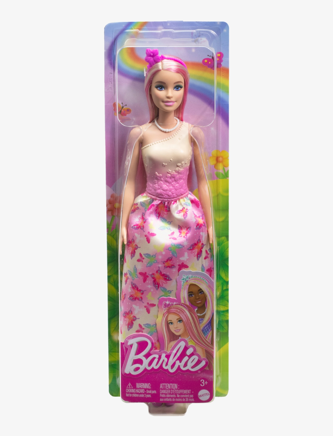 Barbie - A Touch of Magic Royal Doll with Pink and Blonde Hair, Butterfly-Print Skirt and Accessories - lowest prices - multicolor - 5