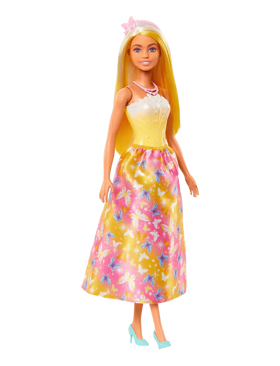 Barbie - A Touch of Magic Royal Doll, Blonder & White Hair, Butterfly-Print Skirt - die niedrigsten preise - multi color - 0