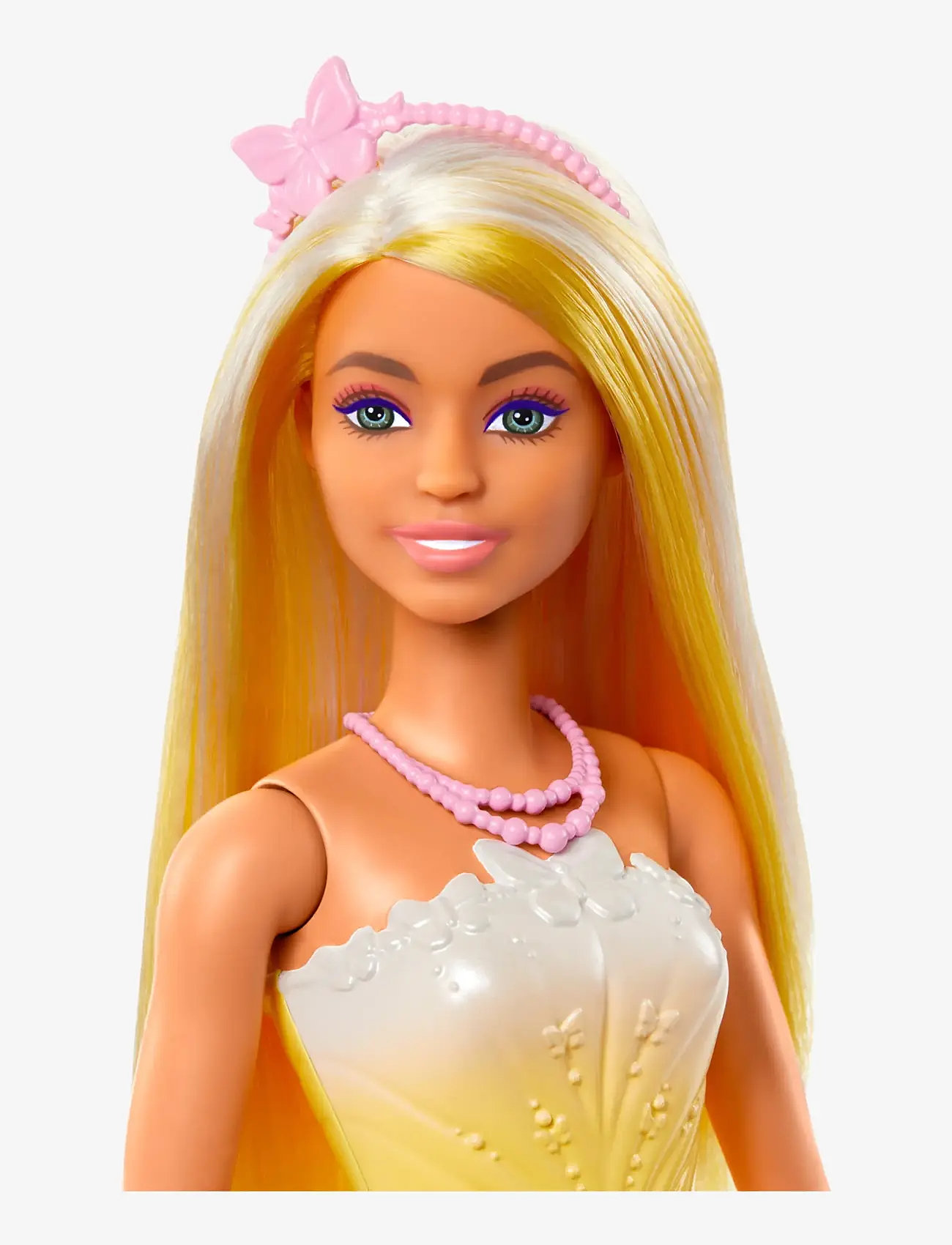 Barbie - A Touch of Magic Royal Doll, Blonder & White Hair, Butterfly-Print Skirt - laveste priser - multi color - 1