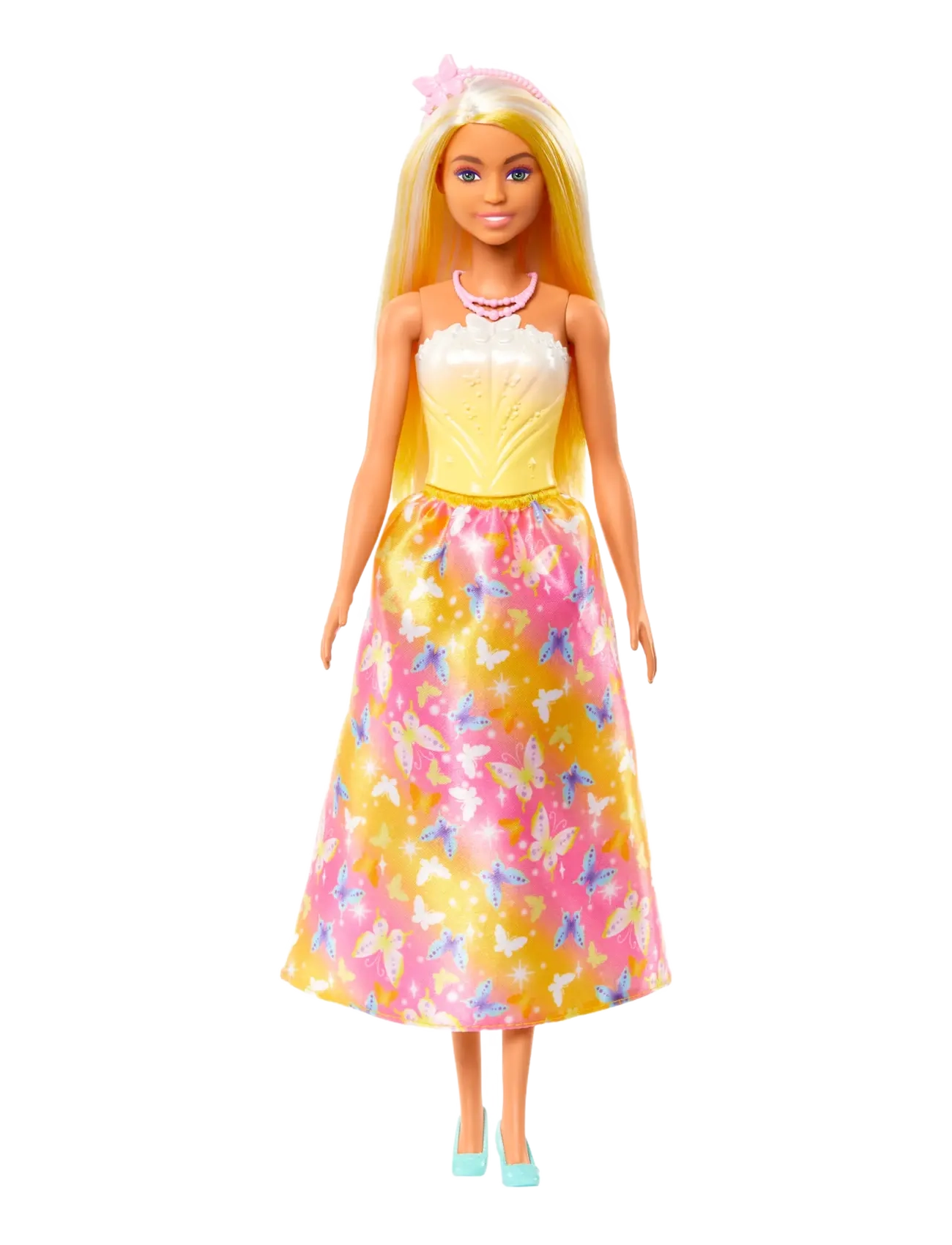 Barbie - A Touch of Magic Royal Doll, Blonder & White Hair, Butterfly-Print Skirt - die niedrigsten preise - multi color - 3