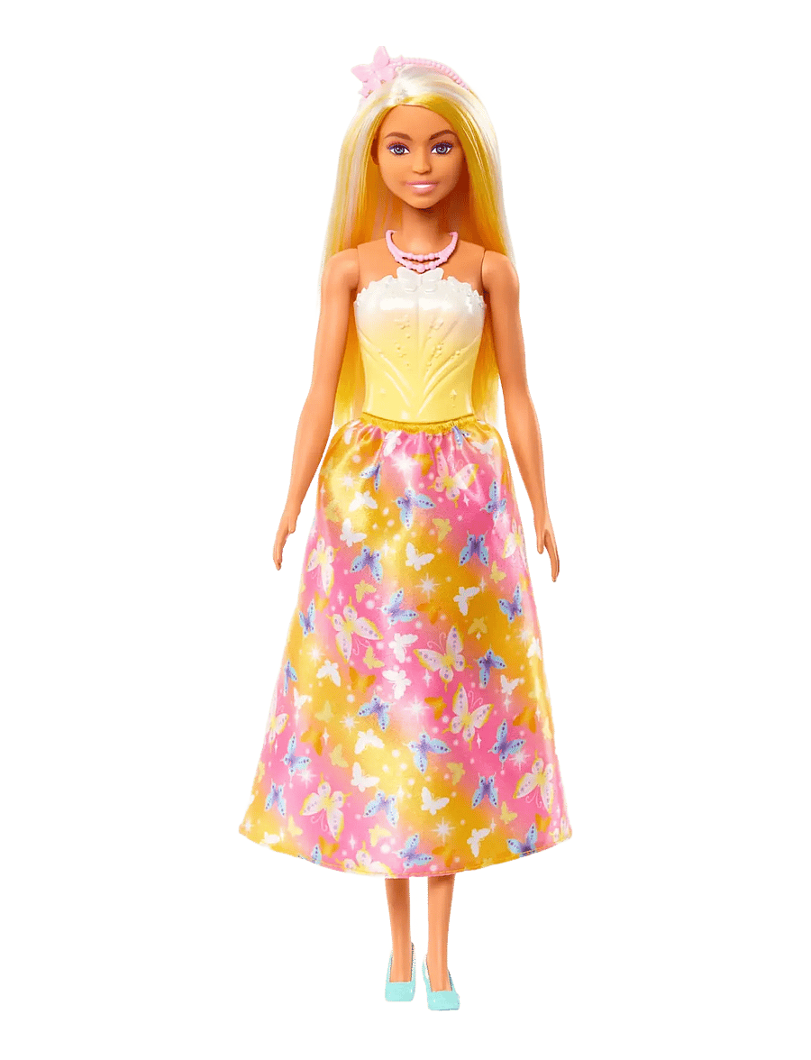 Barbie - A Touch of Magic Royal Doll, Blonder & White Hair, Butterfly-Print Skirt - die niedrigsten preise - multi color - 3