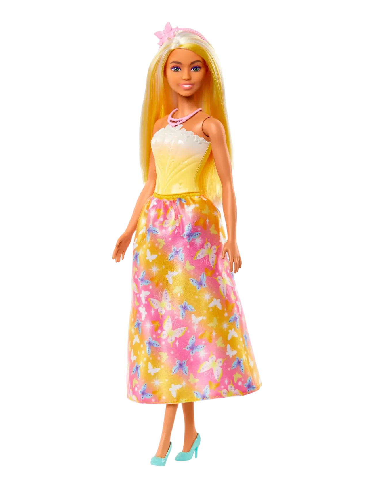 Barbie - A Touch of Magic Royal Doll, Blonder & White Hair, Butterfly-Print Skirt - die niedrigsten preise - multi color - 4