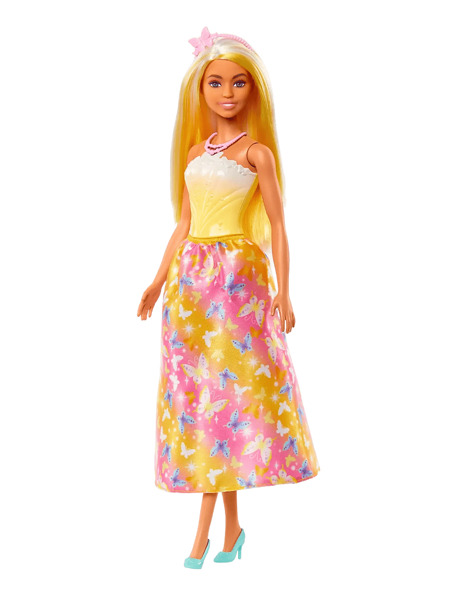 Barbie - A Touch of Magic Royal Doll, Blonder & White Hair, Butterfly-Print Skirt - die niedrigsten preise - multi color - 4