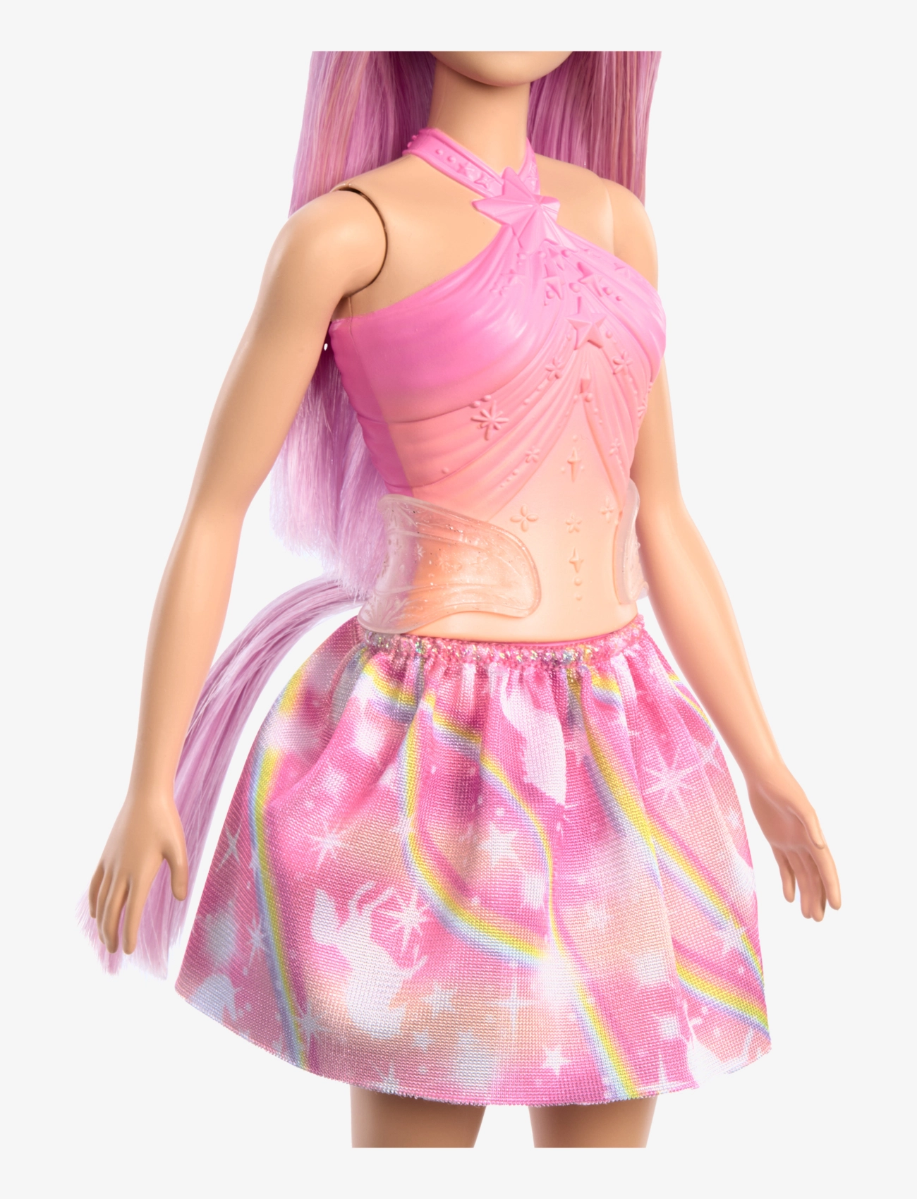 Barbie - A Touch of Magic Unicorn Doll with Pink Hair, Ombre Outfit and Unicorn Accessories - laveste priser - multicolor - 4