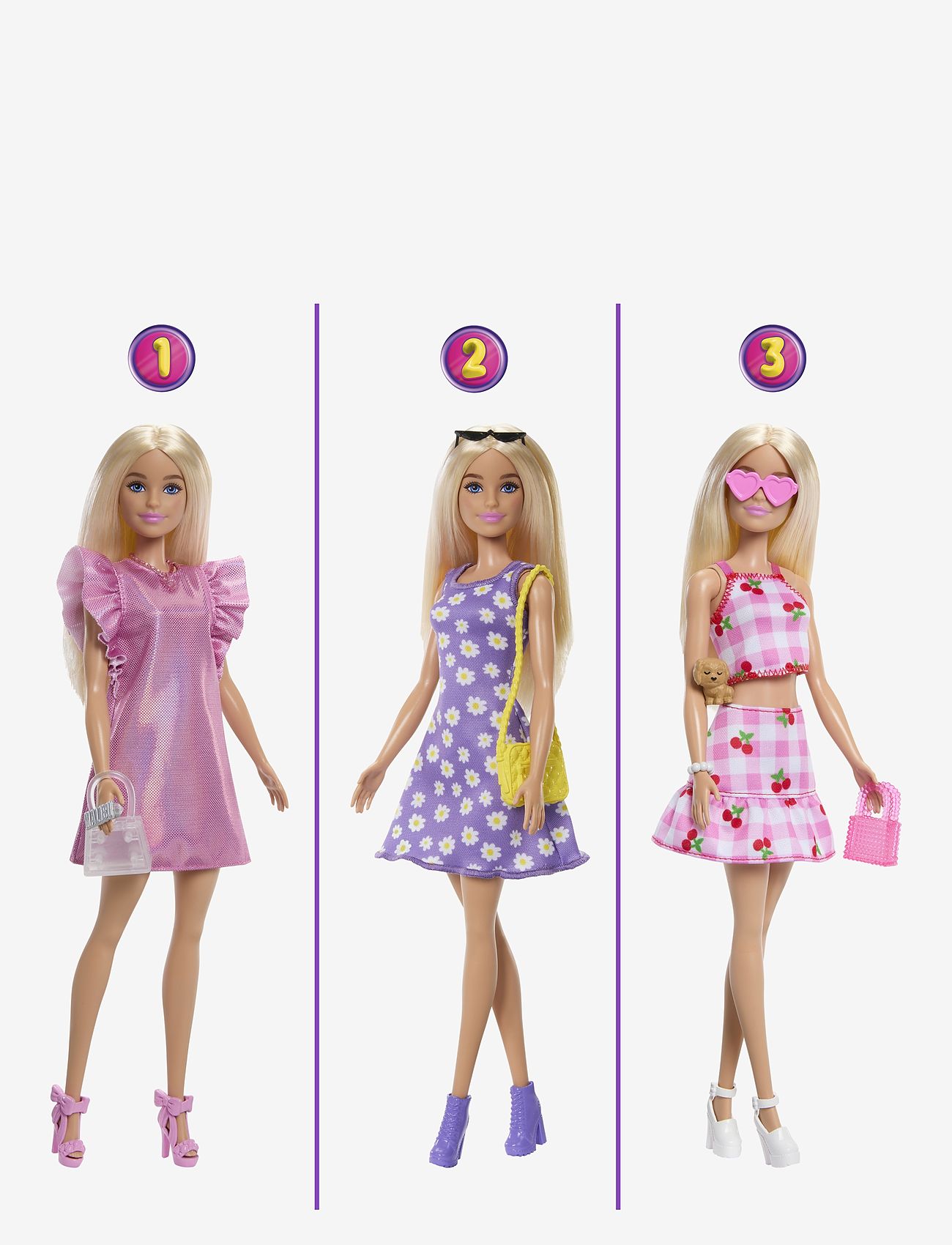 Barbie - Dream Closet Toy Playset with Fashion Doll, Clothes, & Accessories, 3-ft-Wide with 25+ Pieces - dukker - multicolor - 1