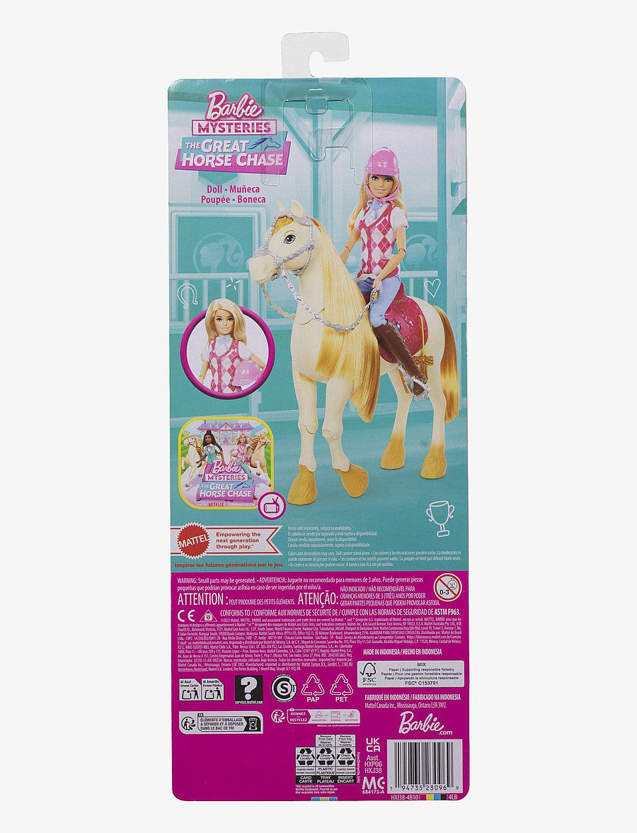 Barbie - Mysteries: The Great Horse Chase “Malibu” Doll with Riding Clothes & Accessories - die niedrigsten preise - multicolor - 4