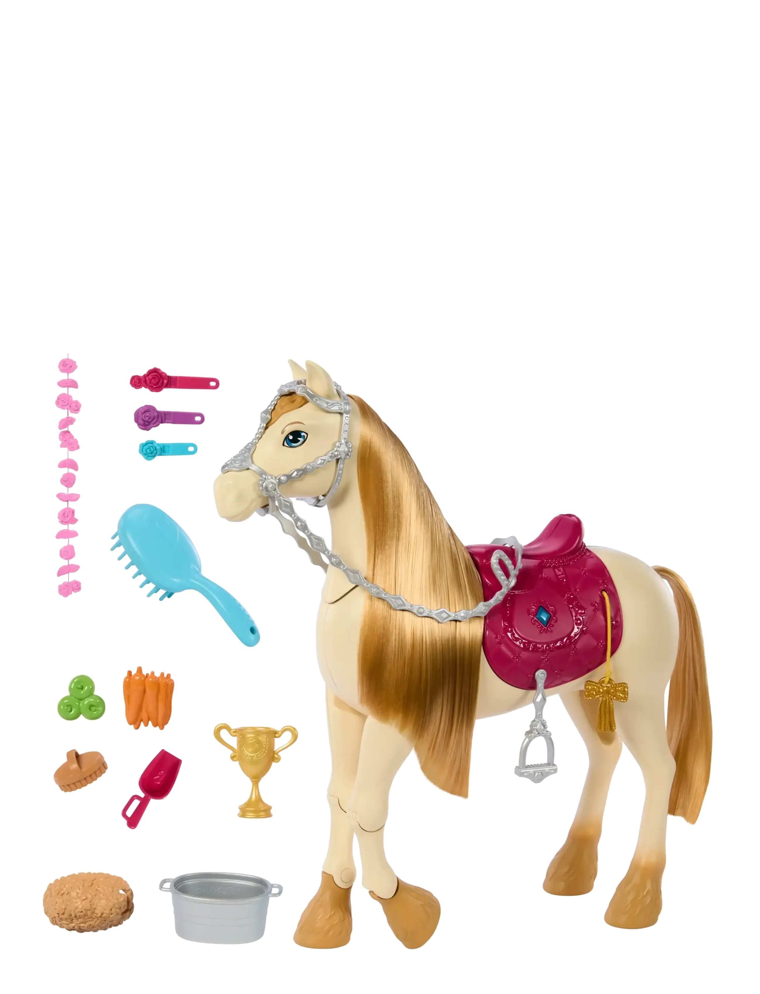 BARBIE Mysteries: The Great Horse Chase Interactive Toy Horse With Sounds, Music & Accessoires Cream - One Size - Kinder