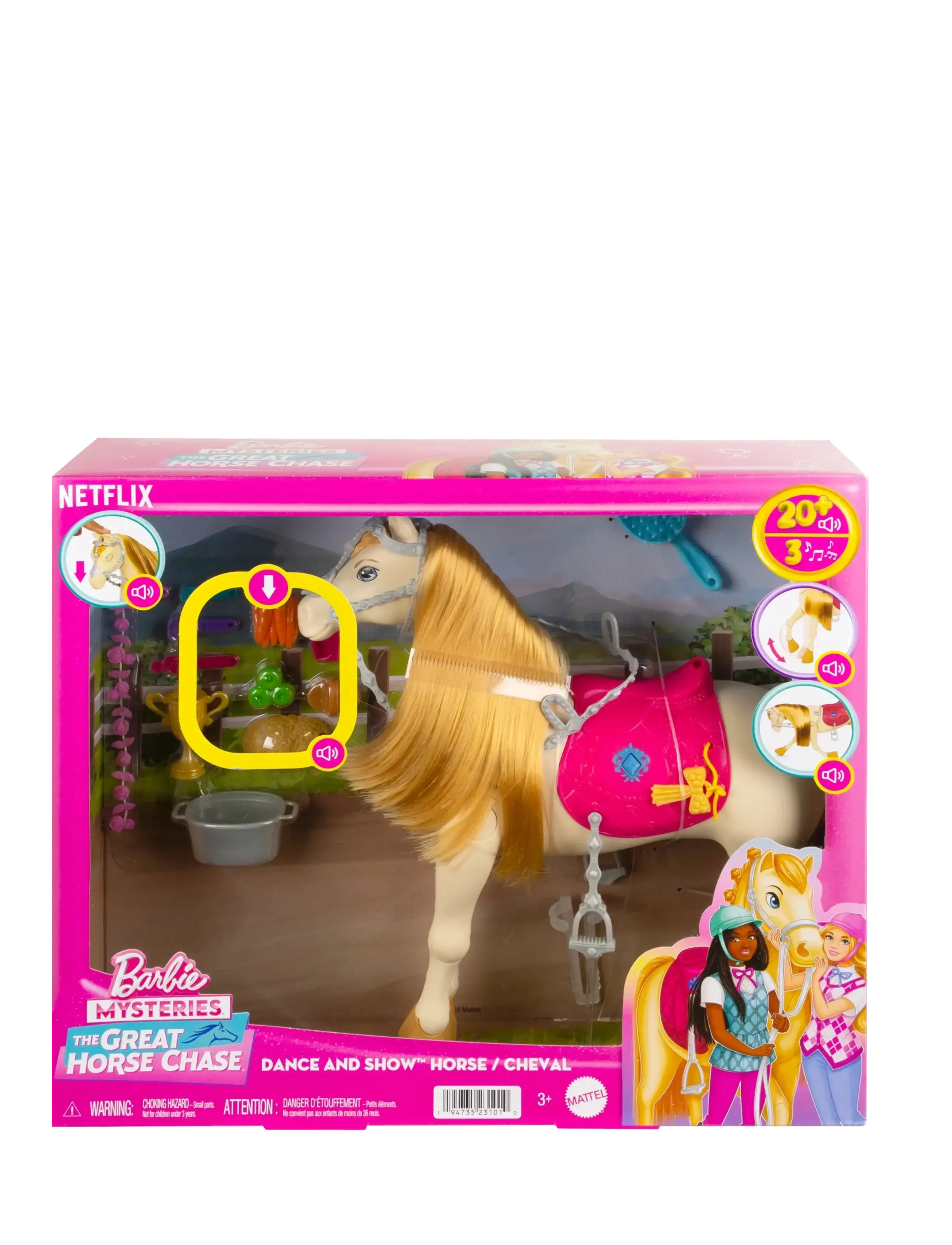Barbie - Mysteries: The Great Horse Chase Interactive Toy Horse with Sounds, Music & Accessories - dukketilbehør - multicolor - 5