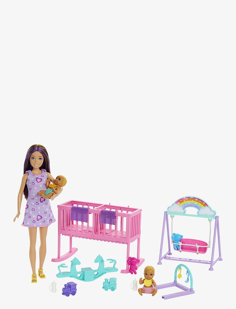 Barbie - Skipper Babysitters Inc. Skipper Babysitter Doll with Twin Nursery Playset & Accessories - dolls - multicolor - 1