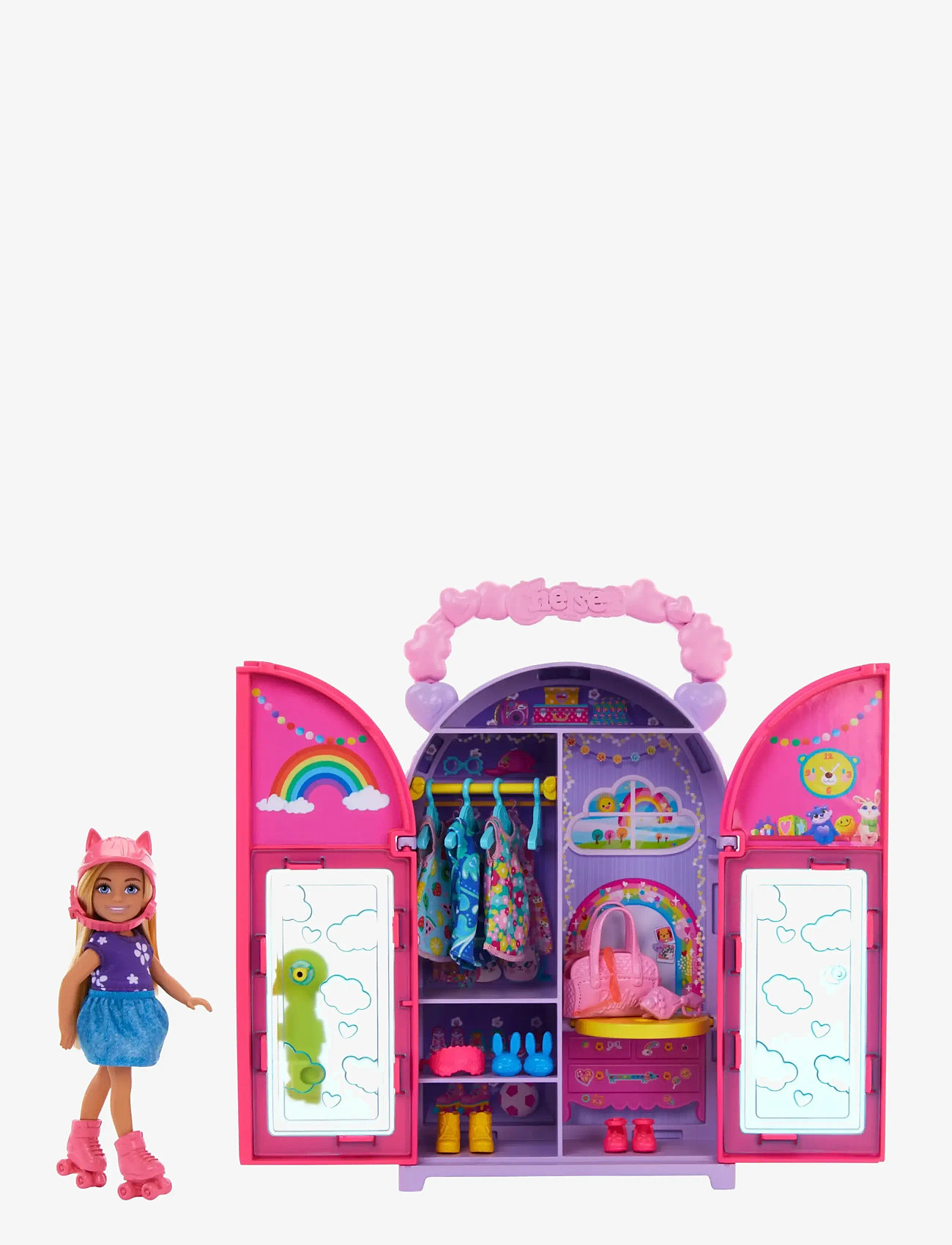 Barbie - Chelsea Doll & Closet Toy Playset with Clothes & Accessories - multicolor - 0