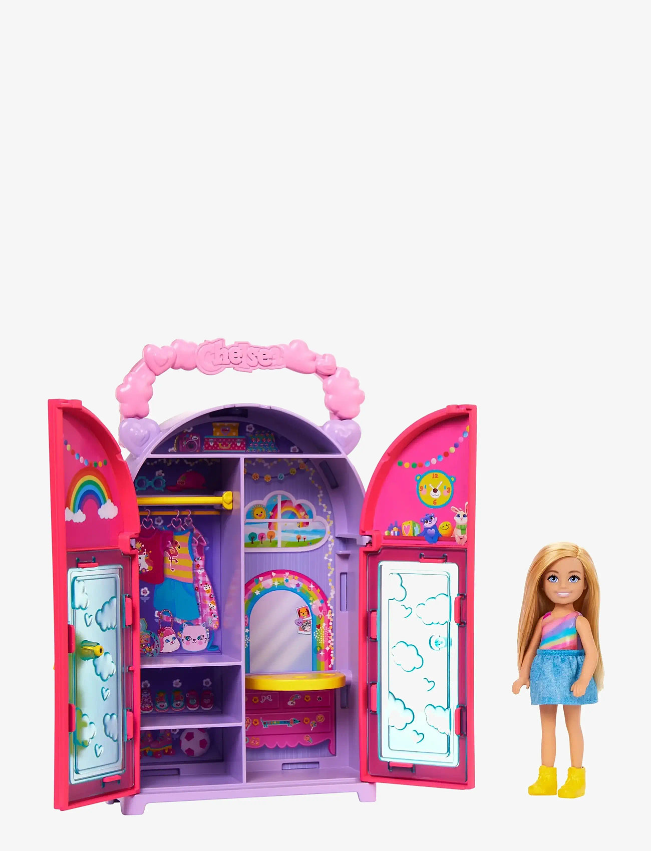 Barbie - Chelsea Doll & Closet Toy Playset with Clothes & Accessories - multicolor - 1