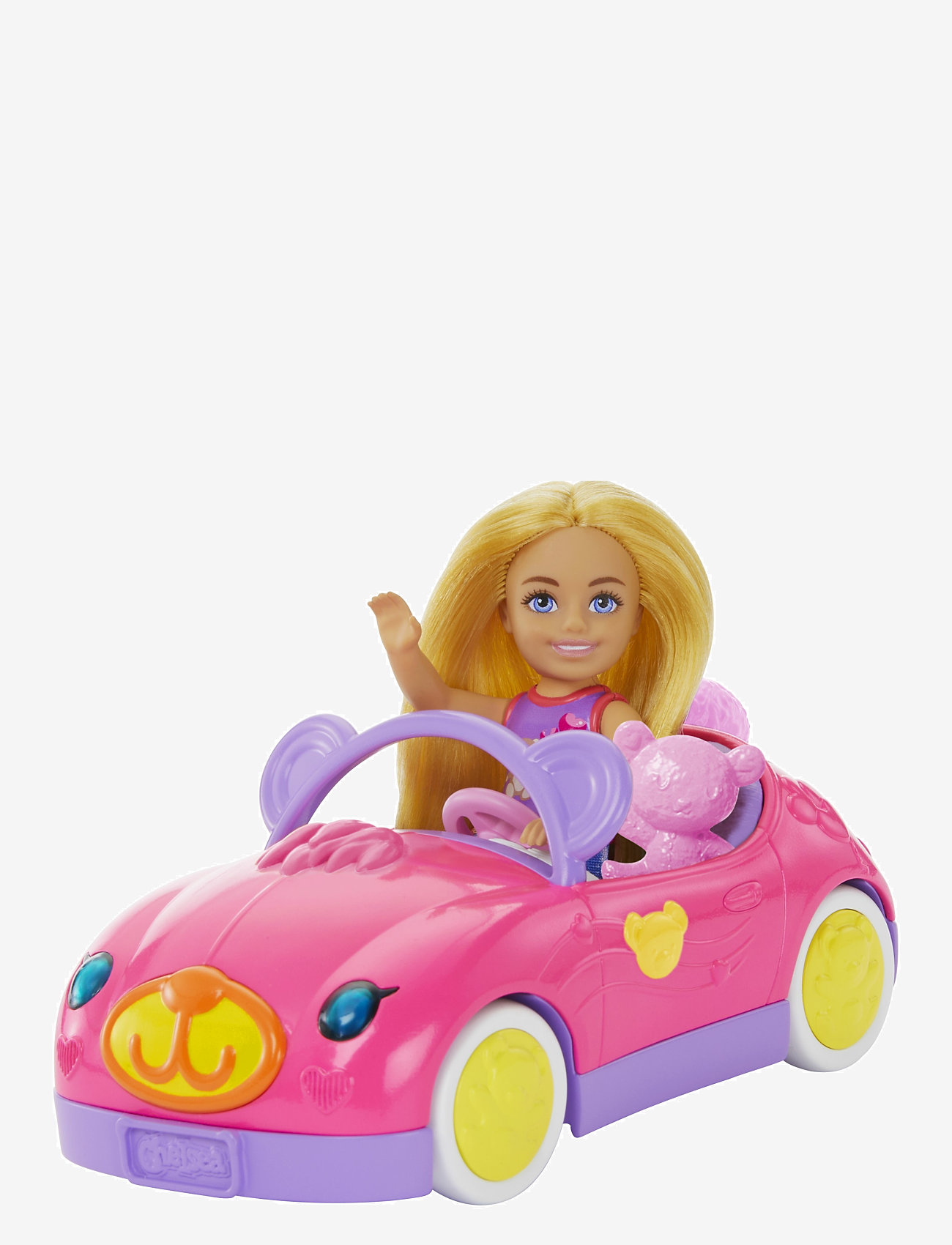 Barbie - Chelsea Vehicle Set with Blonde Small Doll, Toy Car & Teddy Bear Accessory - puppen-zubehör - multi color - 0