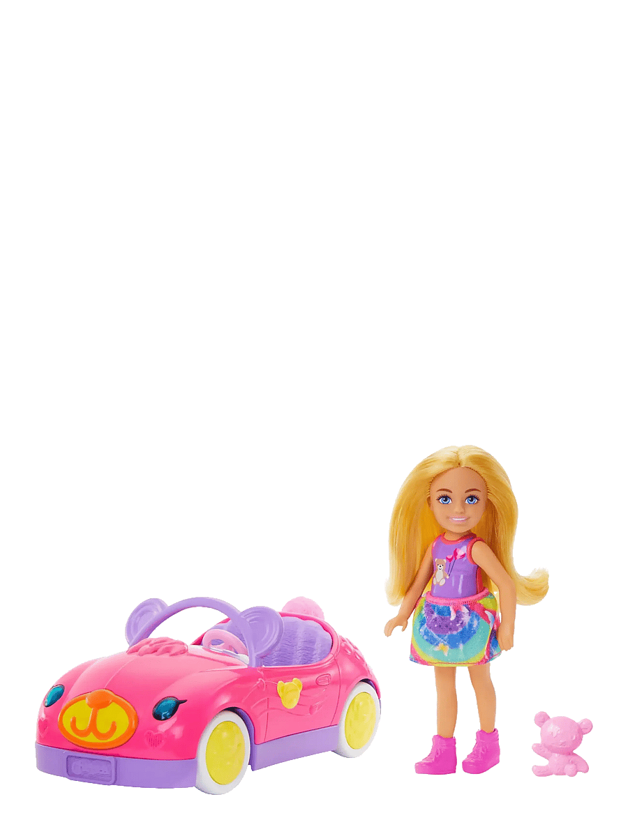 Barbie - Chelsea Vehicle Set with Blonde Small Doll, Toy Car & Teddy Bear Accessory - die niedrigsten preise - multi color - 0