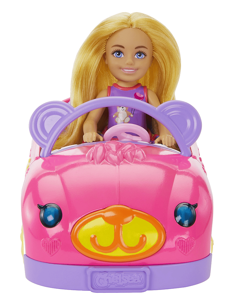 Barbie - Chelsea Vehicle Set with Blonde Small Doll, Toy Car & Teddy Bear Accessory - puppen-zubehör - multi color - 1
