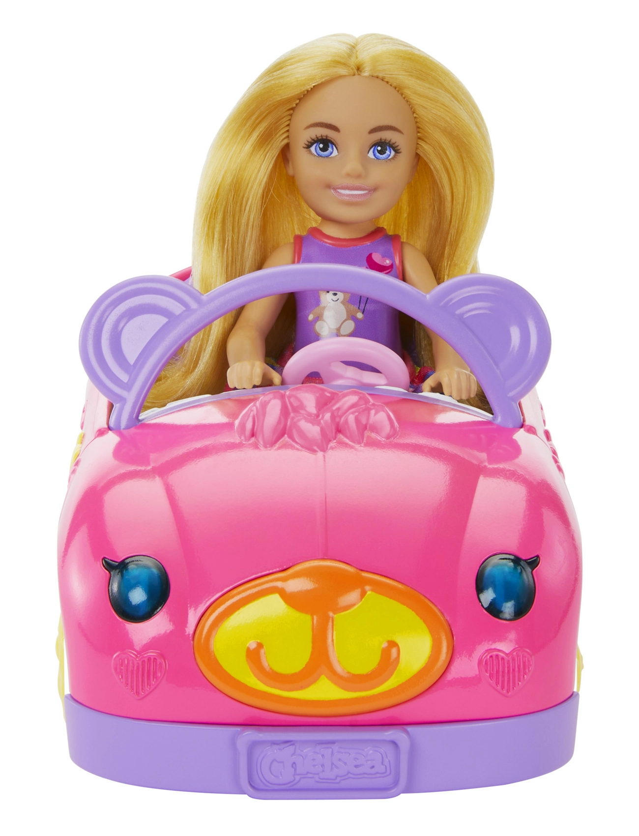 Barbie - Chelsea Vehicle Set with Blonde Small Doll, Toy Car & Teddy Bear Accessory - dúkku aukahlutir - multi color - 1