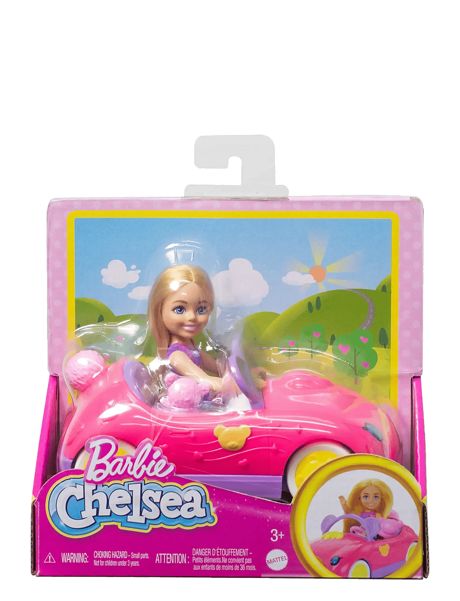 Barbie - Chelsea Vehicle Set with Blonde Small Doll, Toy Car & Teddy Bear Accessory - die niedrigsten preise - multi color - 1