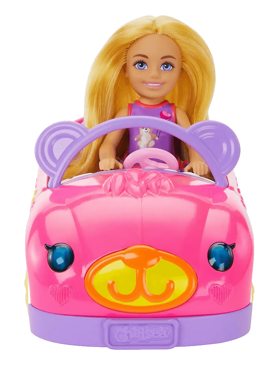 Barbie - Chelsea Vehicle Set with Blonde Small Doll, Toy Car & Teddy Bear Accessory - die niedrigsten preise - multi color - 3