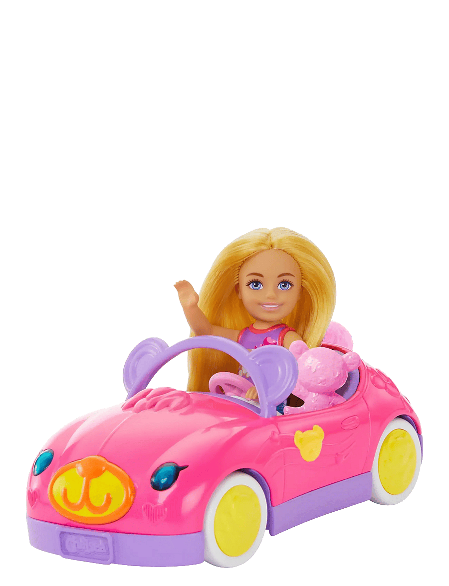 Barbie - Chelsea Vehicle Set with Blonde Small Doll, Toy Car & Teddy Bear Accessory - die niedrigsten preise - multi color - 4