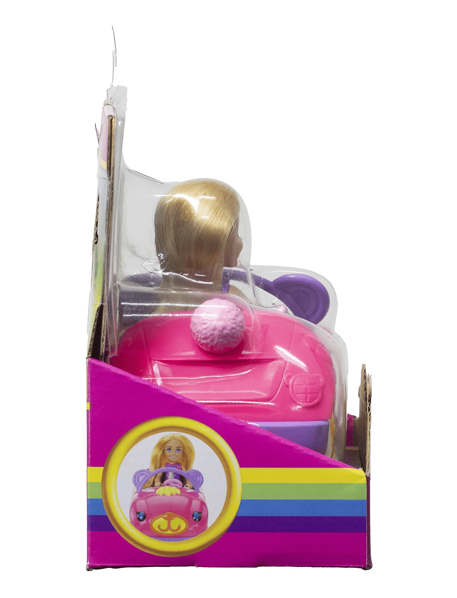 Barbie - Chelsea Vehicle Set with Blonde Small Doll, Toy Car & Teddy Bear Accessory - dúkku aukahlutir - multi color - 5