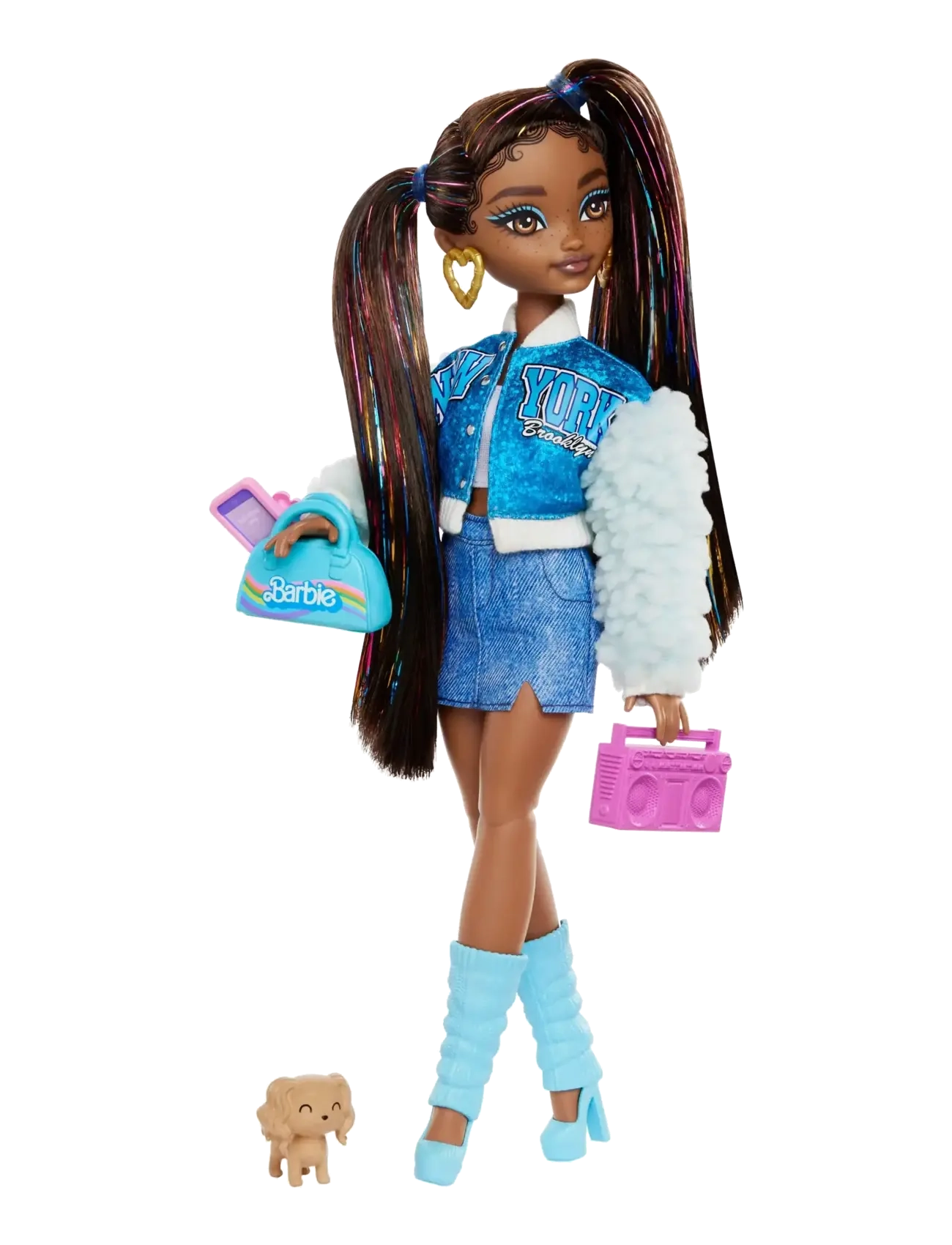 Barbie - Dream Besties “Brooklyn” Fashion Doll with 8 Video & Music Themed Accessories - puppen - multicolor - 4
