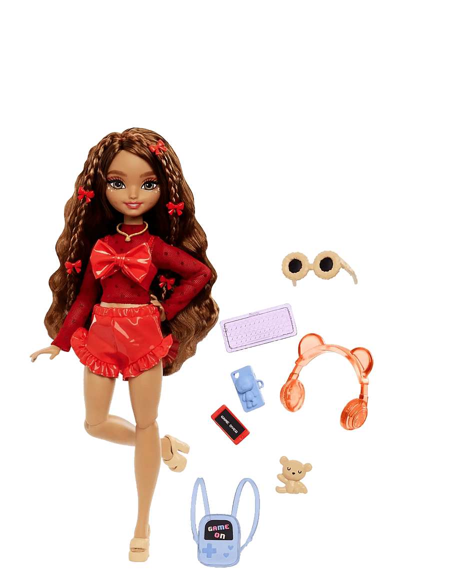 Barbie - Dream Besties Teresa Fashion Doll with Video Game Themed Accessories, 10 Piece Count - nukud - multicolor - 1